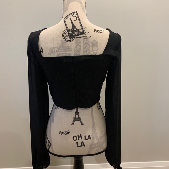 Mendocino Black Bustier Top - Picture 2 of 2